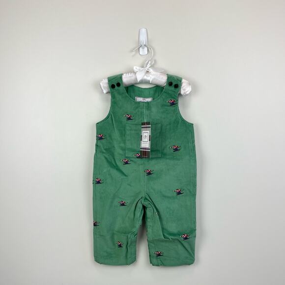 Classic Prep Childrenswear Tucker Overalls Frosty Spruce Skier 6-9 Months NWT - Picture 1 of 8